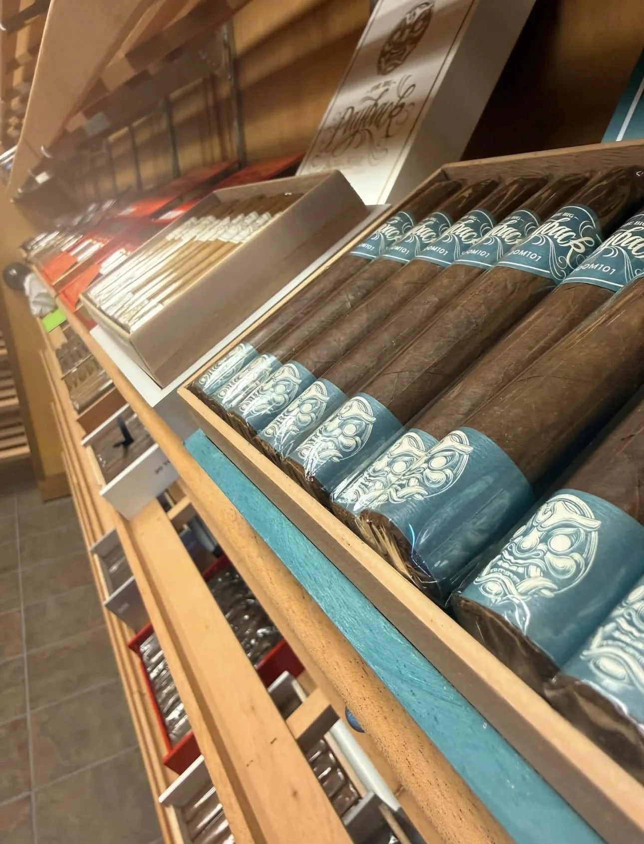Close-up premium cigars